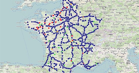 Une carte à destination des routiers pour visualiser les aires de repos ouvertes