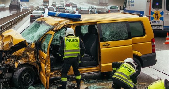 Collision sur l’A8 : un fourgon de patrouilleur percuté