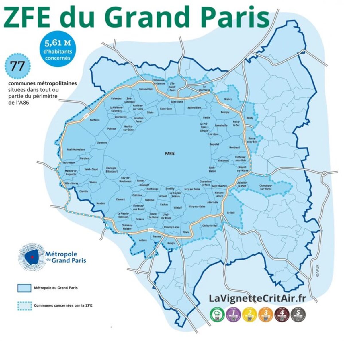 Interdiction des Crit'Air 3 en 2025 dans le Grand Paris : Quelles ...