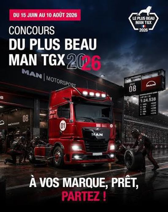 Concours du Plus Beau Camion MAN 2026 : les 13 finalistes en compétition