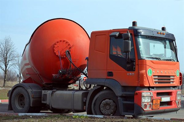 Camion citerne pour le transport de gazole